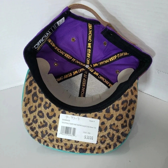 NWT,The  Officials Daddy Kane,Purple/Green Flat Bill Mens Ball Cap. - Picture 2 of 8